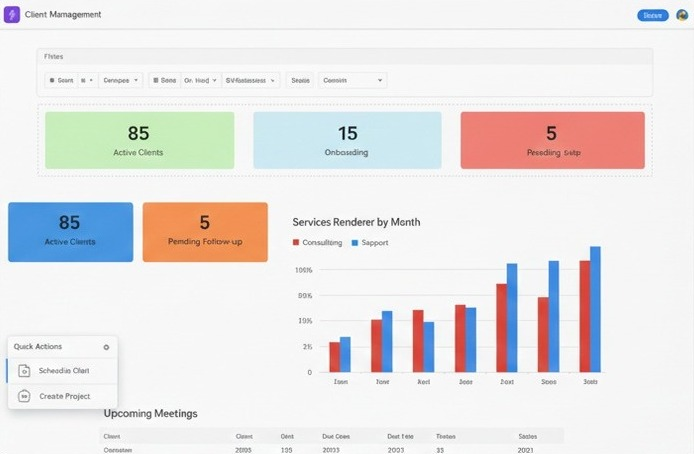 Workflow automation dashboard preview